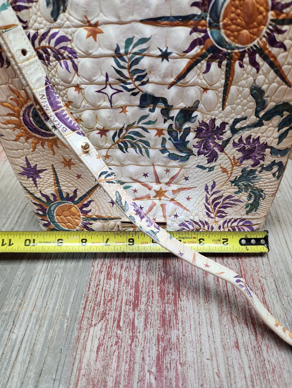Brahmin Katie Crossbody Bag in Vitality Melbourne - iridescent sheen - Picture 10 of 16